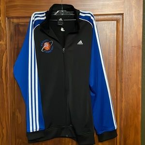 ADIDAS ZIP UP JACKET. MENS size medium. Womens size L/XL